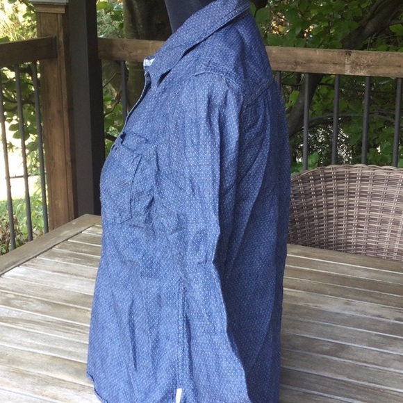 TOMS chambray  popover shirt M - Picture 3 of 7